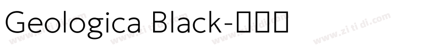 Geologica Black字体转换
